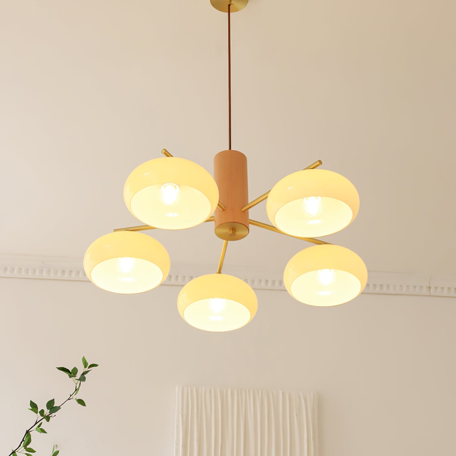 Persimmon Oval Chandelier