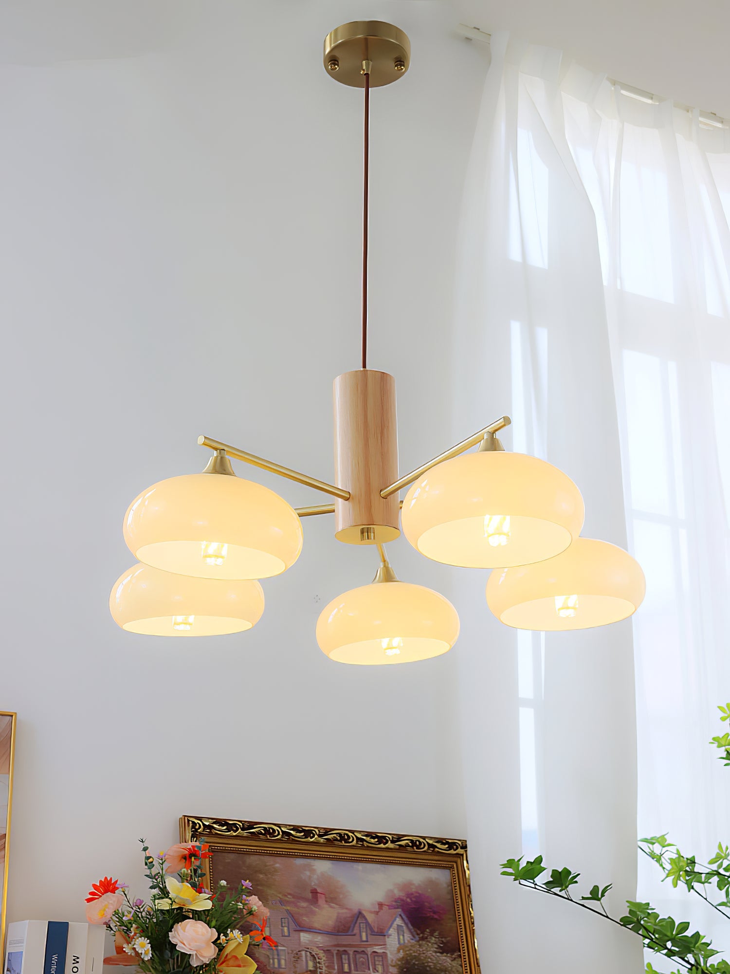 Persimmon Oval Chandelier