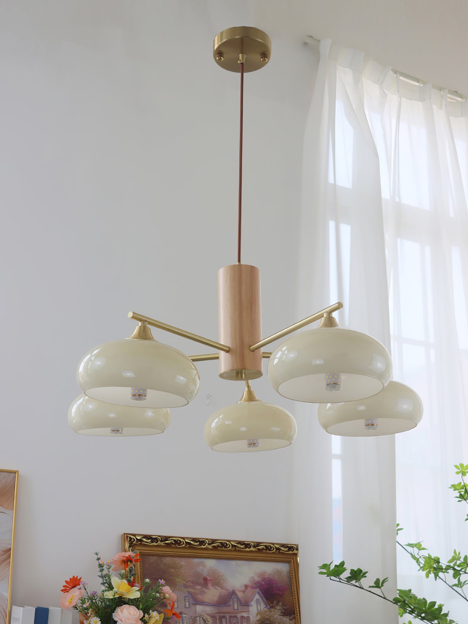 Persimmon Oval Chandelier