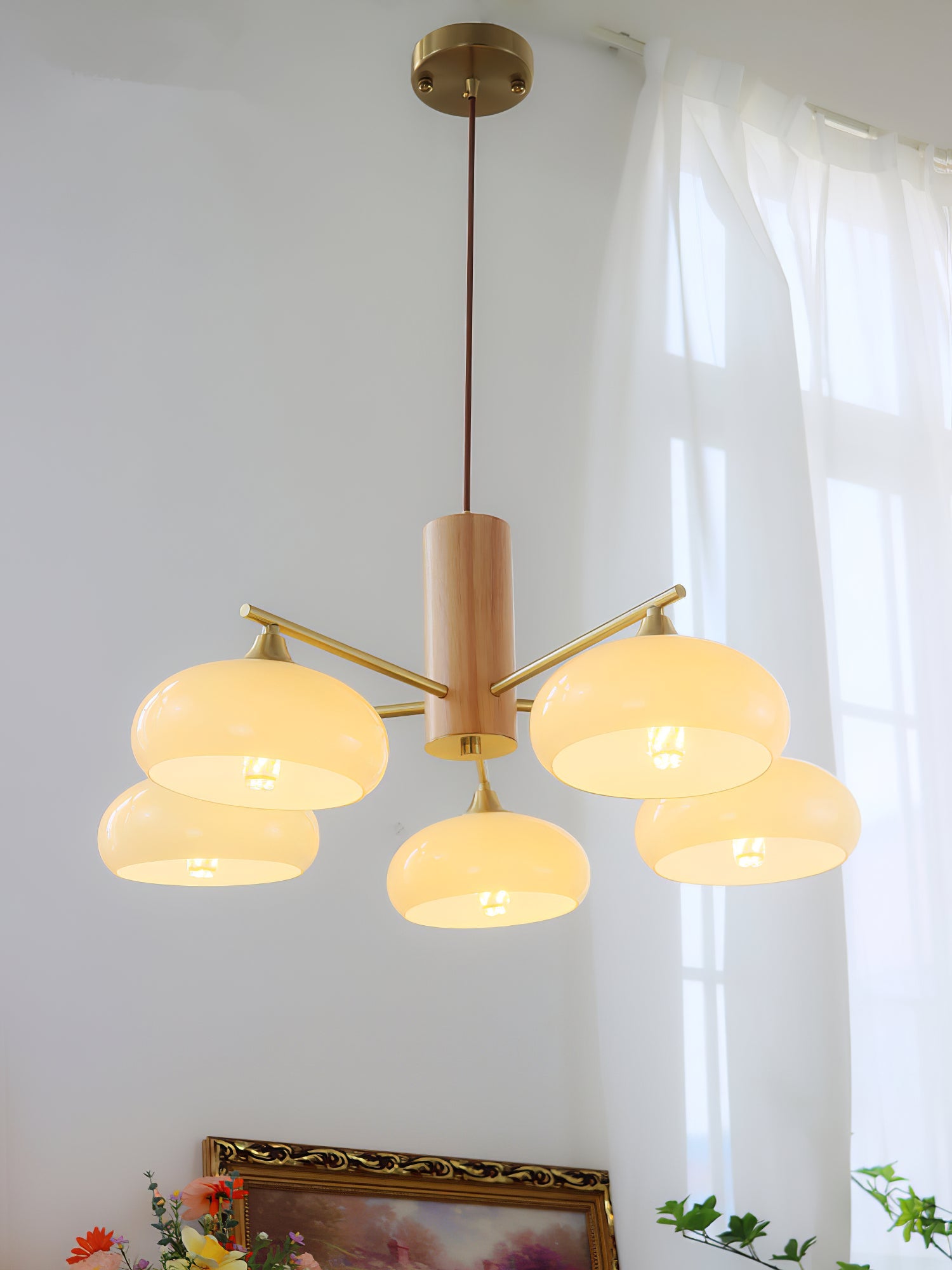 Persimmon Oval Chandelier