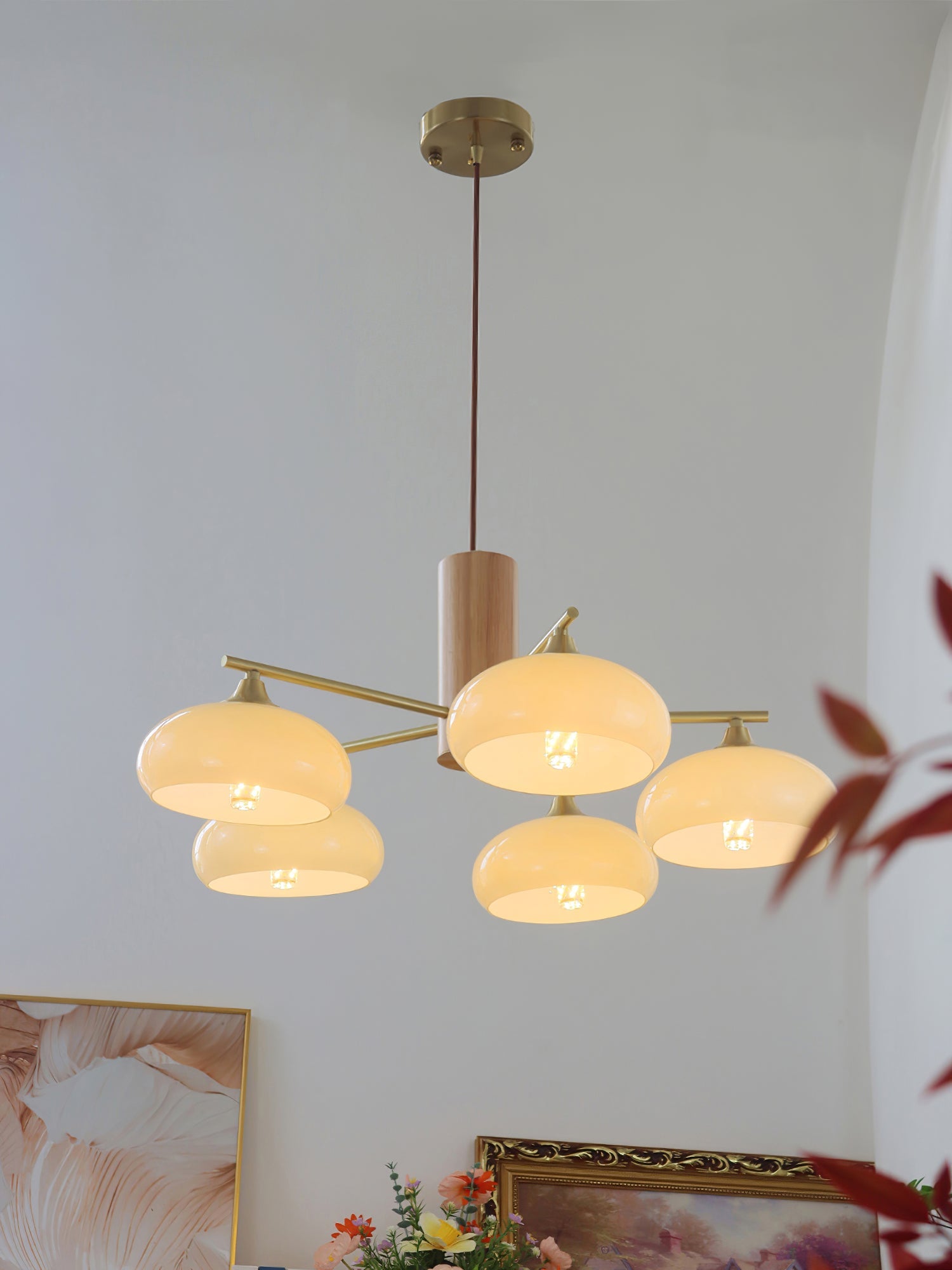 Persimmon Oval Chandelier