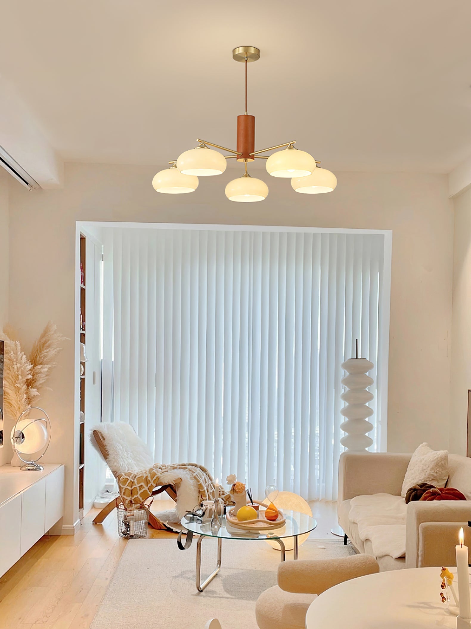 Persimmon Oval Chandelier