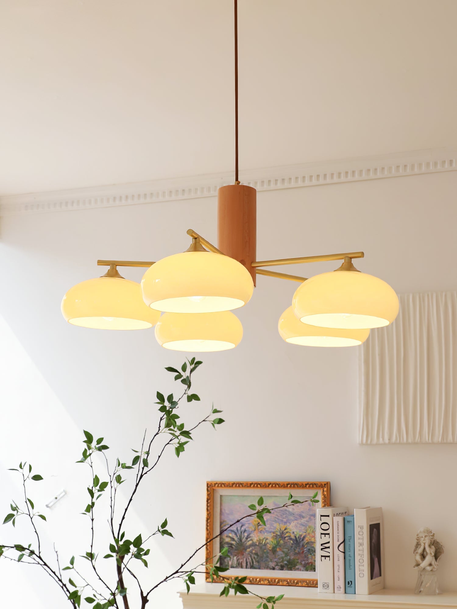 Persimmon Oval Chandelier