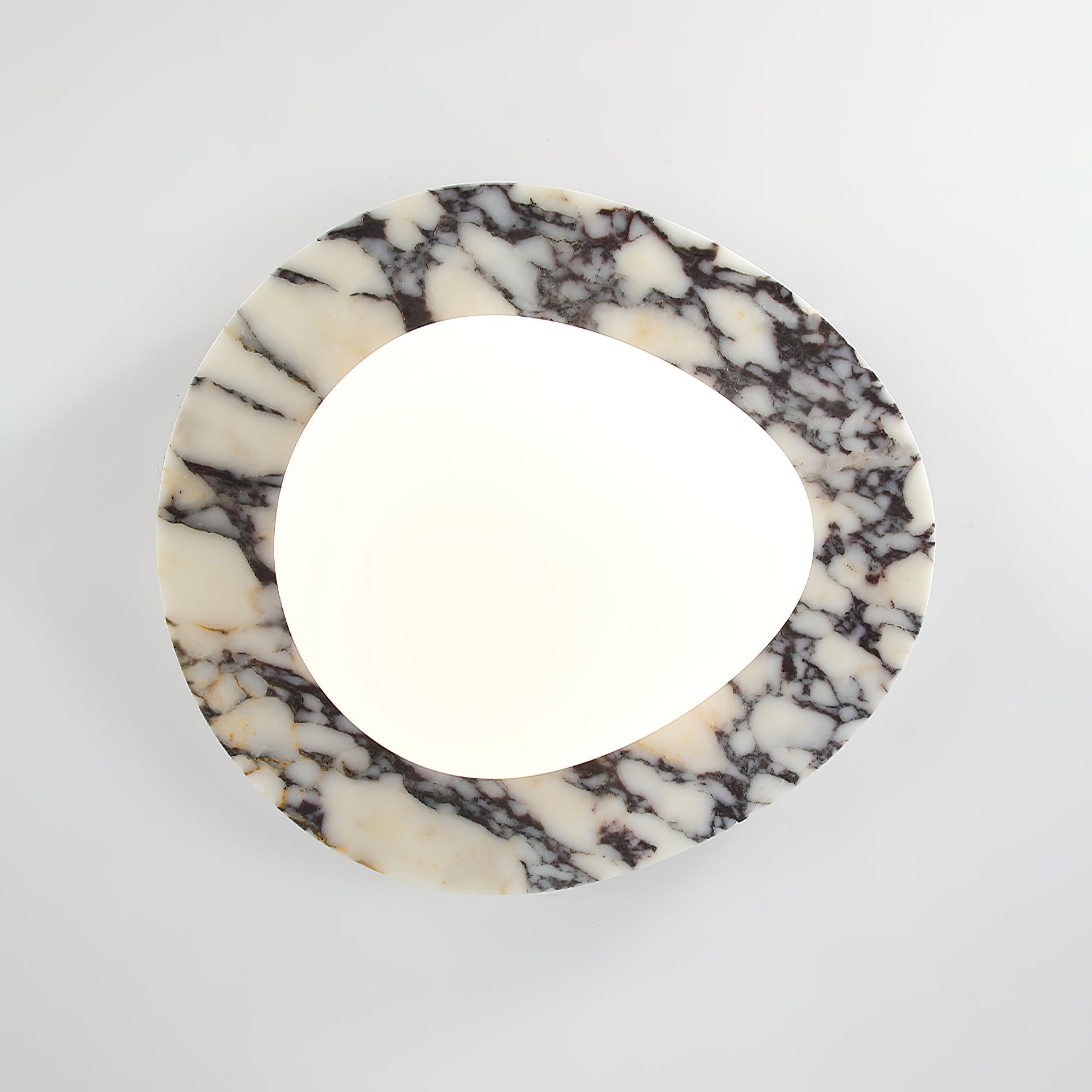 Selene Marble Oval Flush Mount