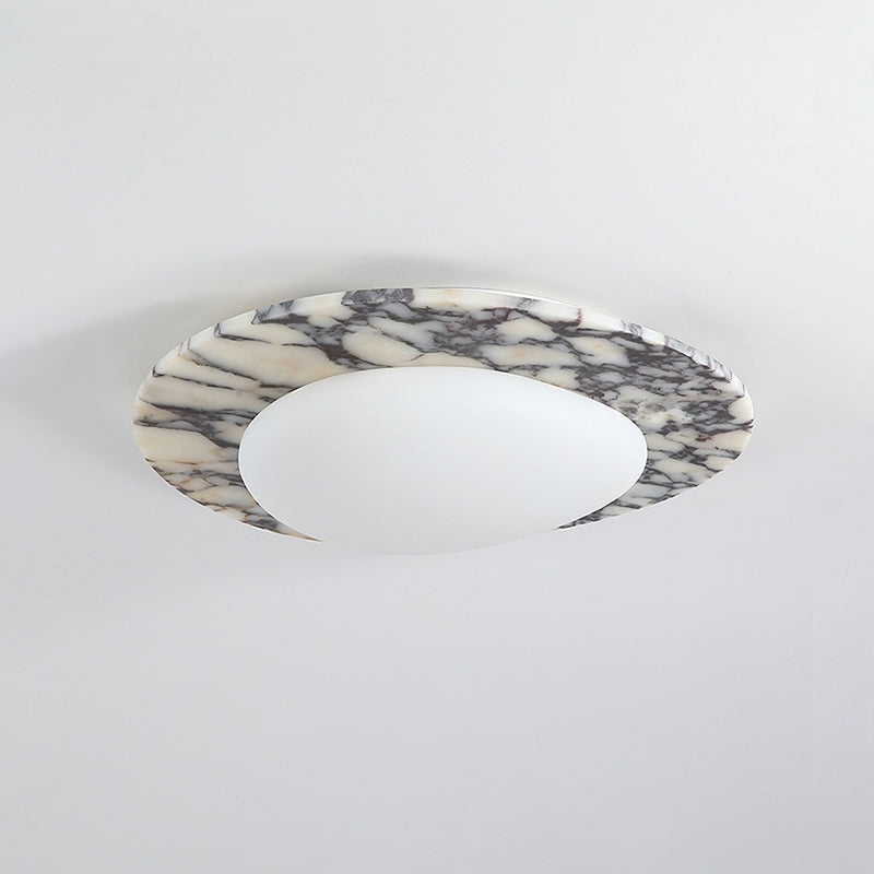 Selene Marble Oval Flush Mount