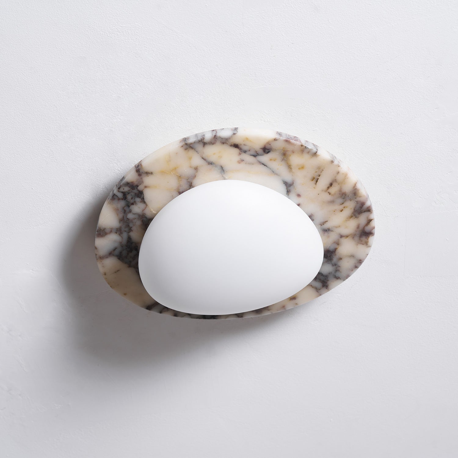 Selene Marble Oval Flush Mount