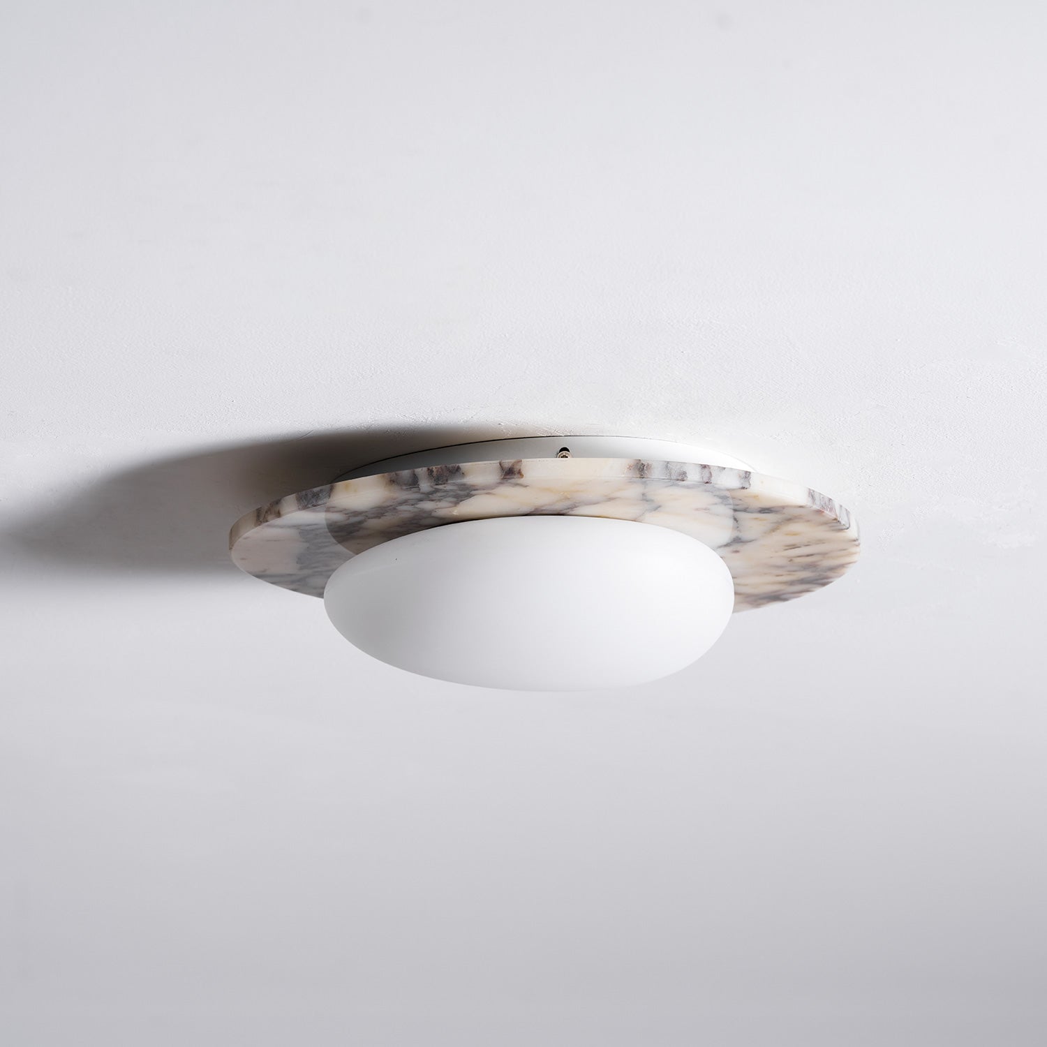 Selene Marble Oval Flush Mount