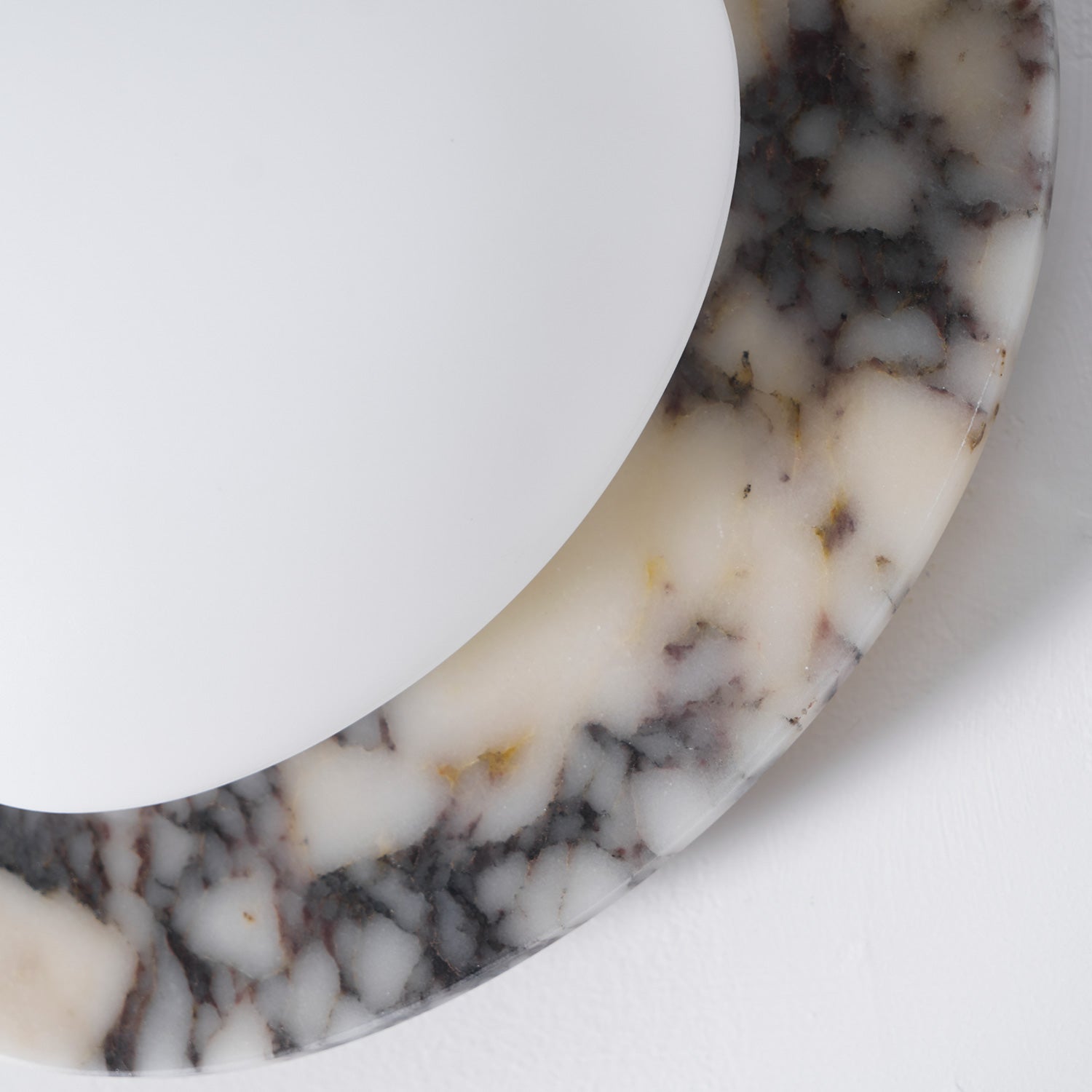 Selene Marble Oval Flush Mount