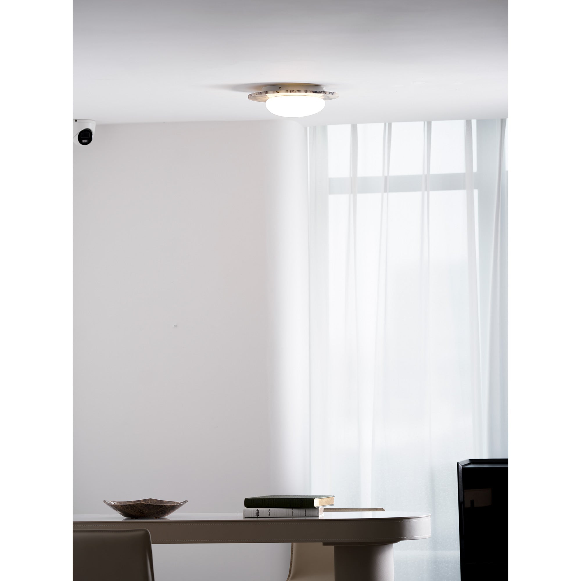 Selene Marble Oval Flush Mount