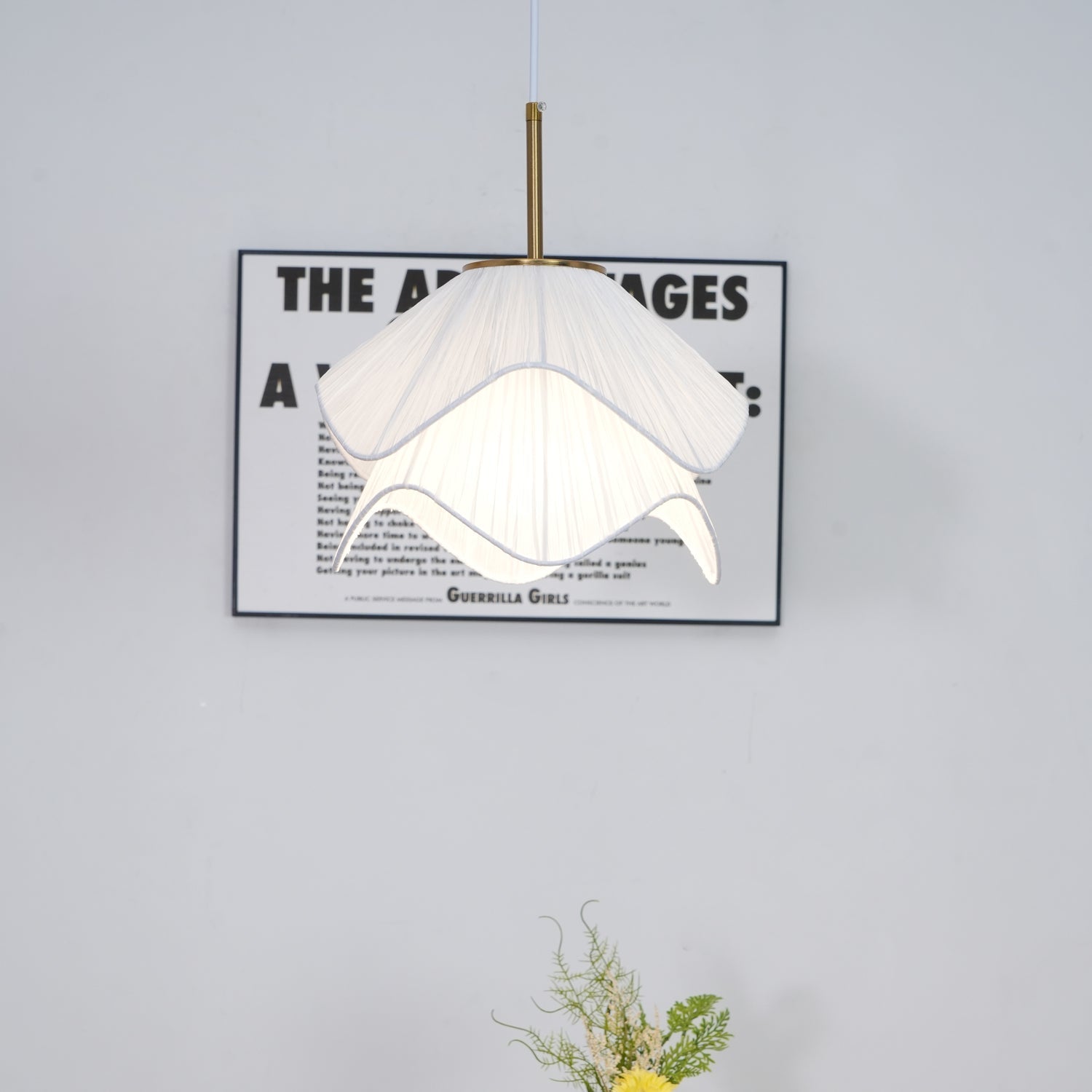 Ondine Pleated Bloom Pendant
