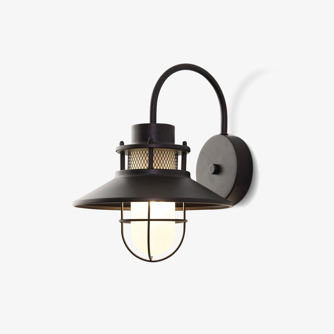 Industrial Frosted Glass Sconce
