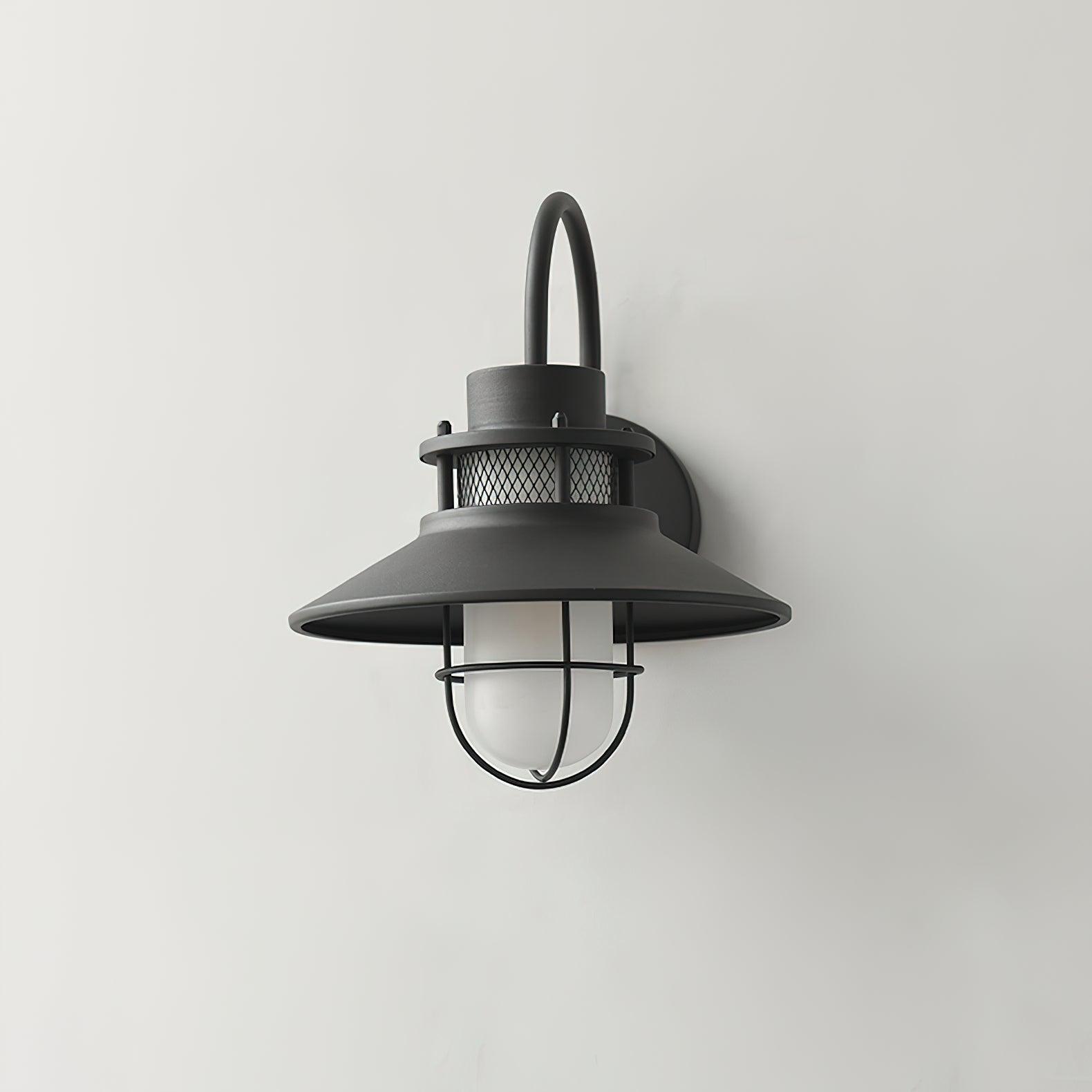 Industrial Frosted Glass Sconce