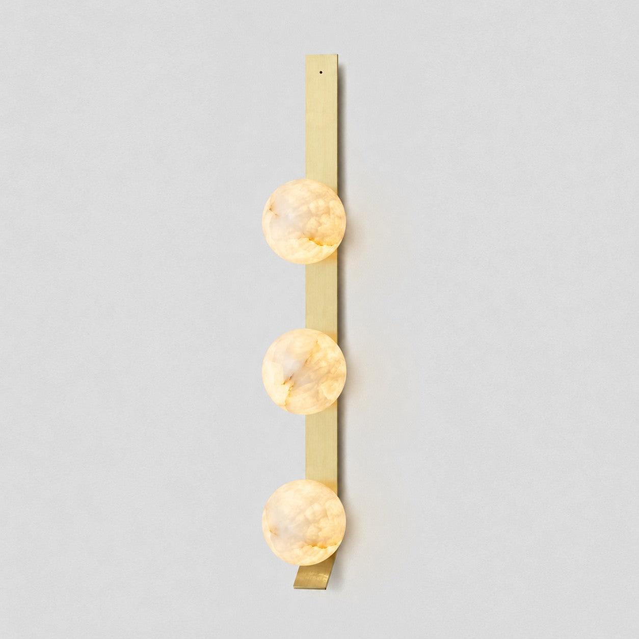 Stacked Alabaster Globe Wall Sconce