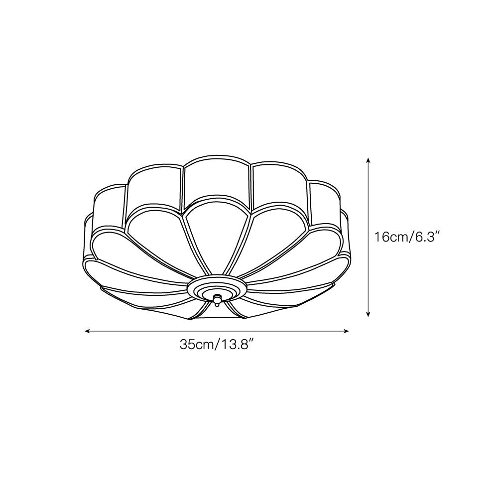 Fleurette Glass Ceiling Light