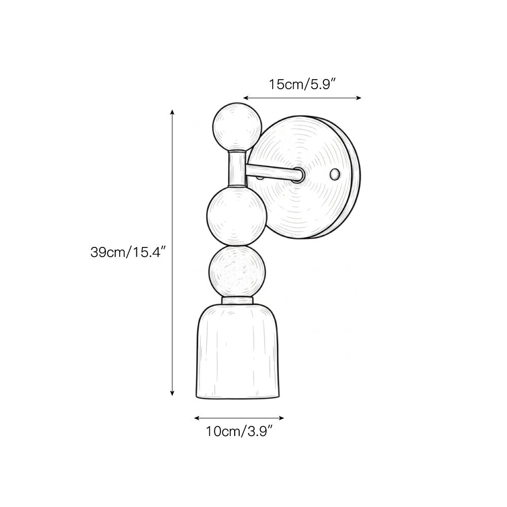 Cairn Alabaster & Brass Sconce