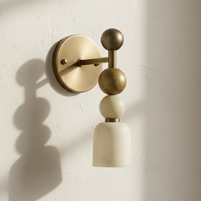 Cairn Alabaster & Brass Sconce
