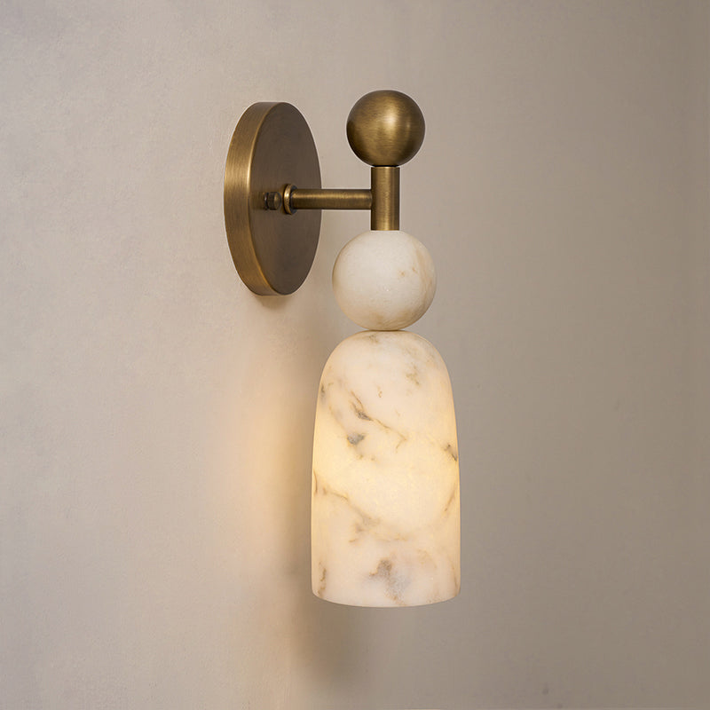 Cairn Alabaster & Brass Sconce