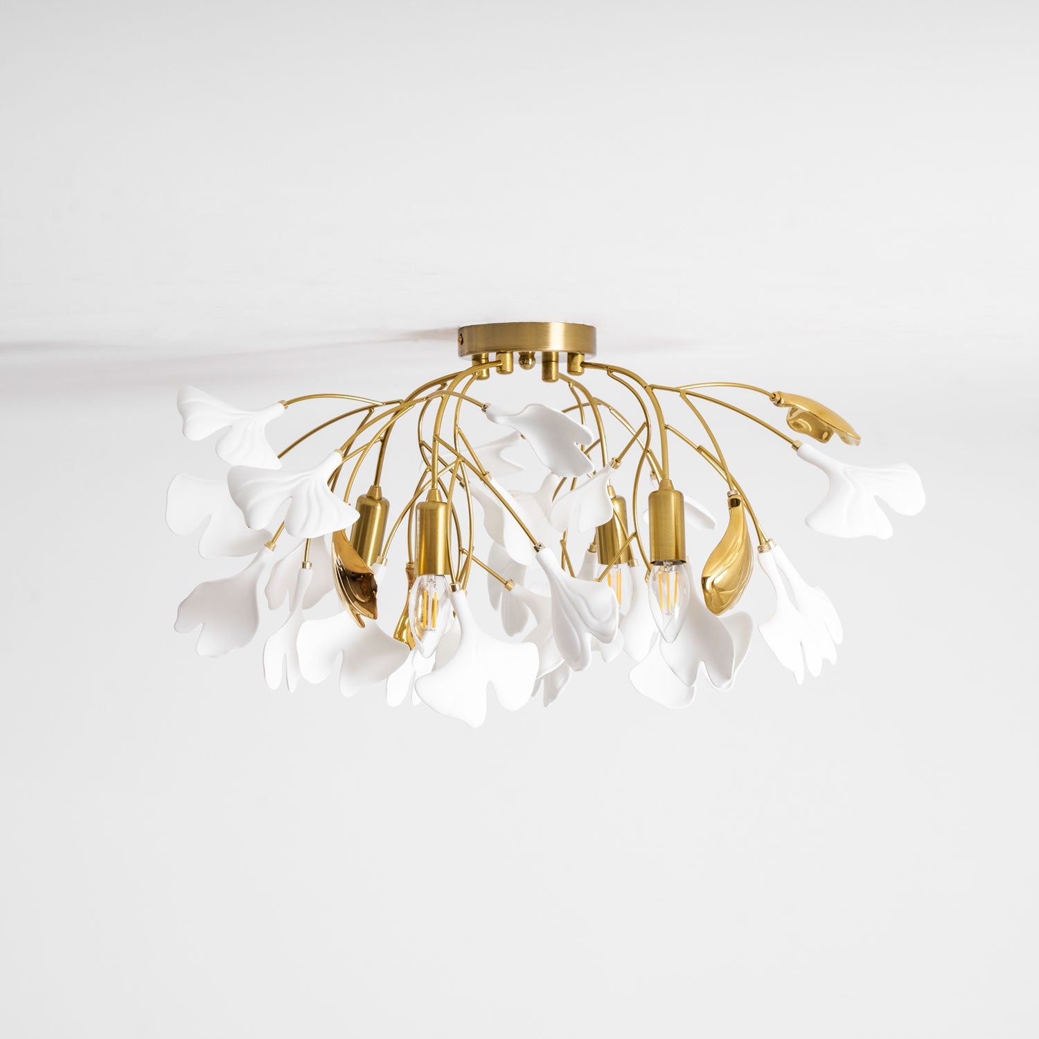 Ginkgo Ceramic Leaf Ceiling Light