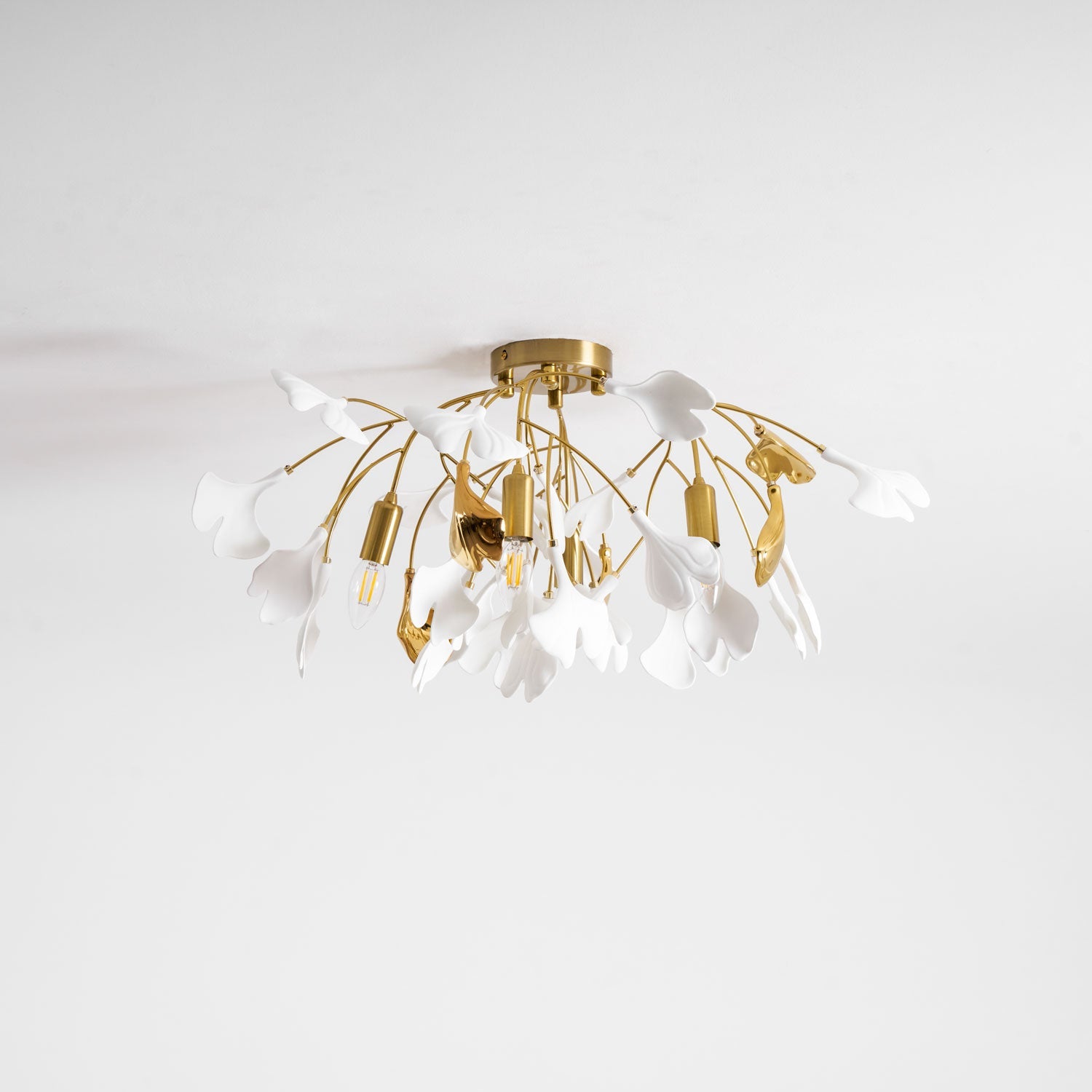 Ginkgo Ceramic Leaf Ceiling Light