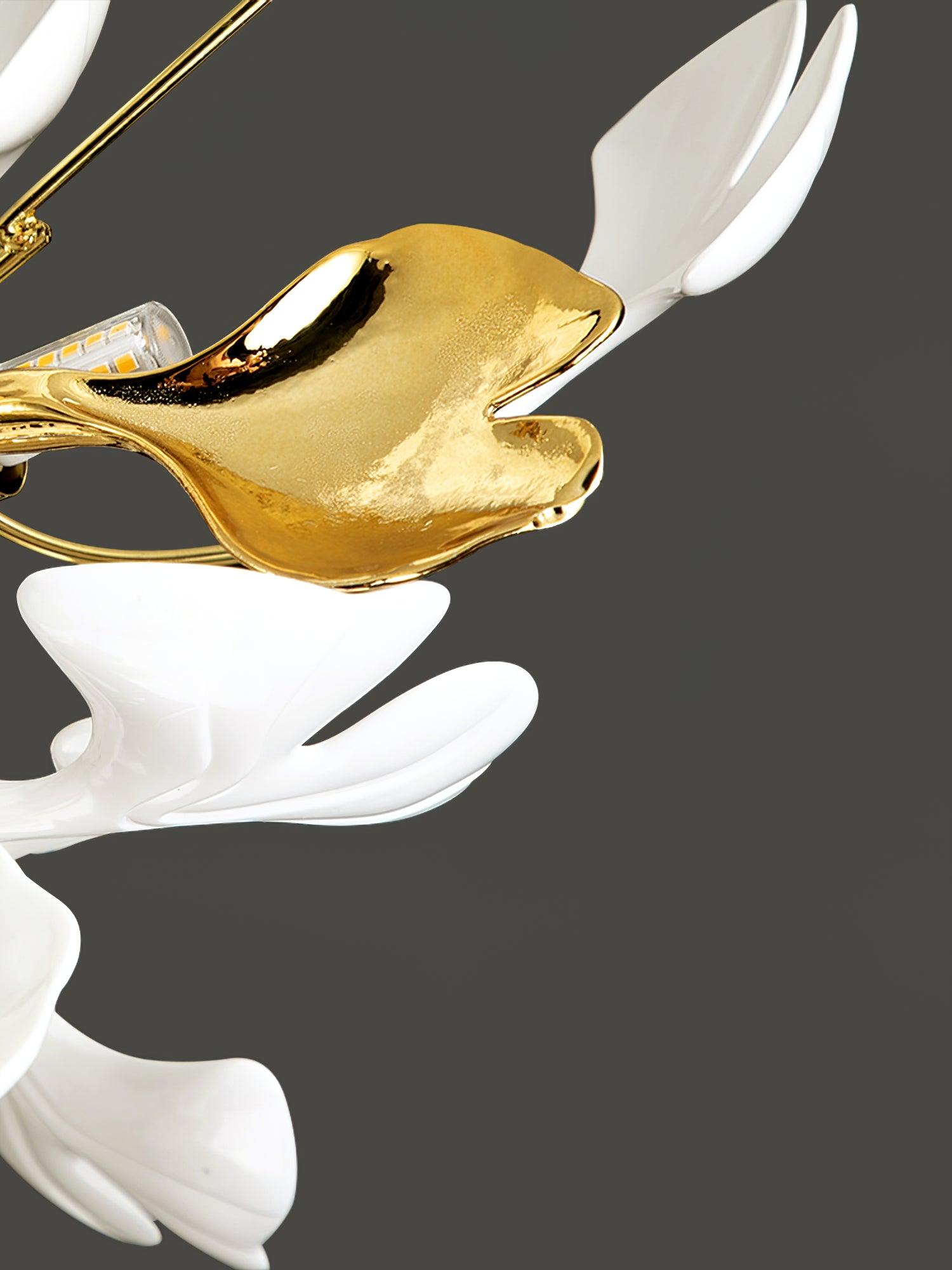 Ginkgo Ceramic Leaf Ceiling Light