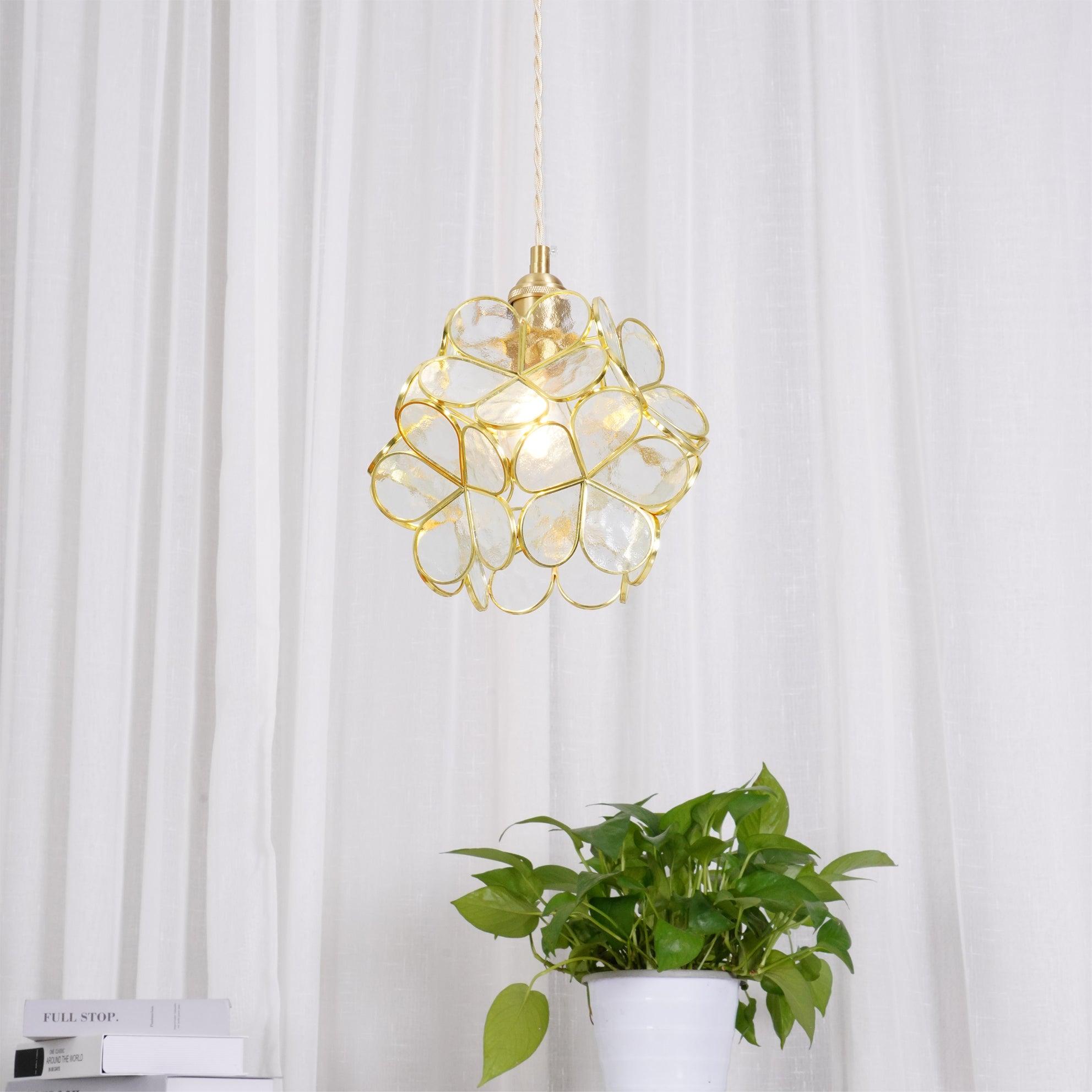 Petal Handblown Glass Pendant
