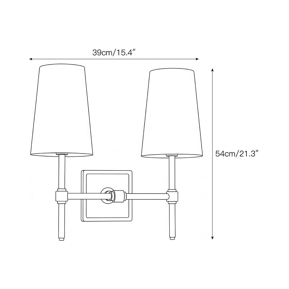 Tall Brass & Alabaster Column Wall Sconce