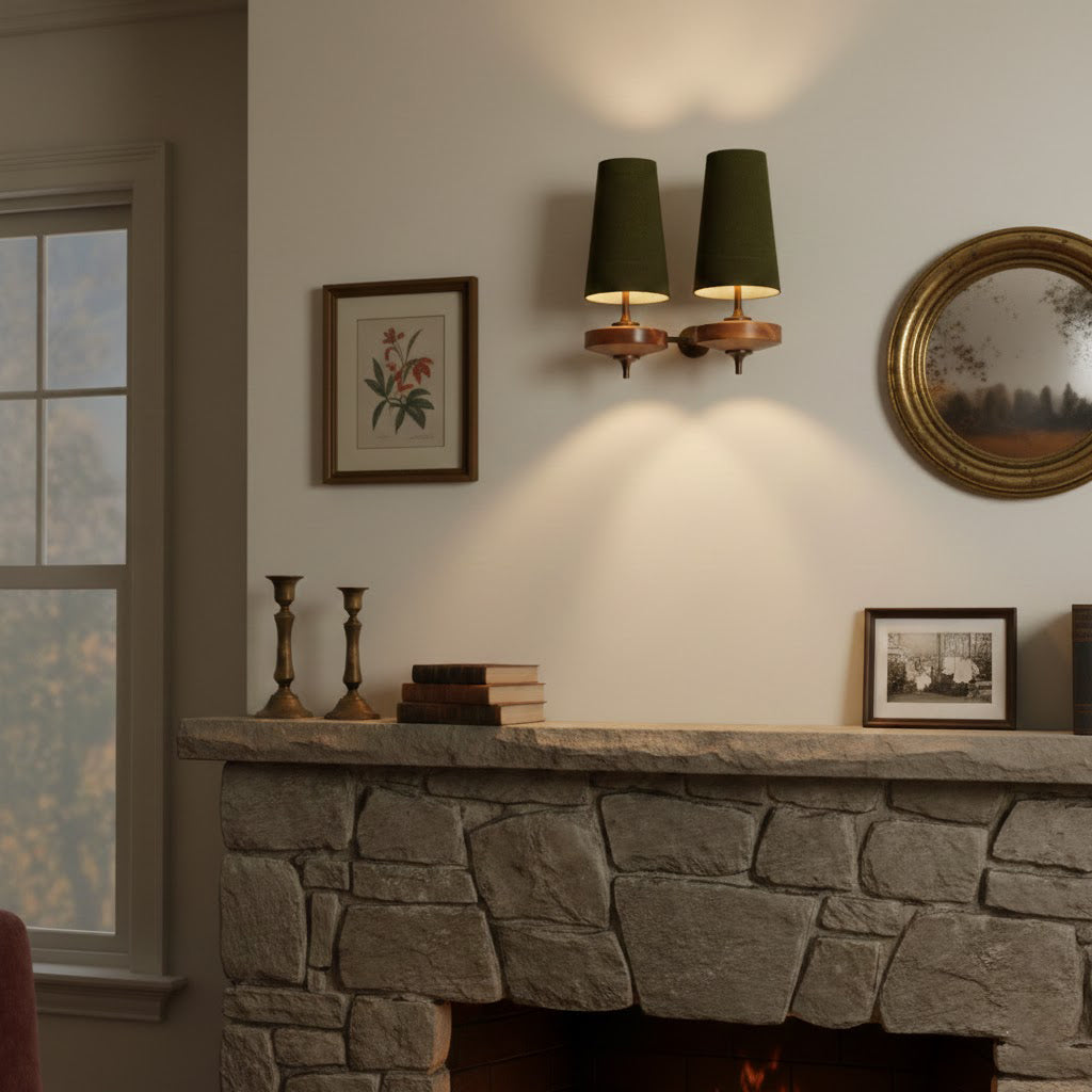 Nikau Walnut Wall Sconce