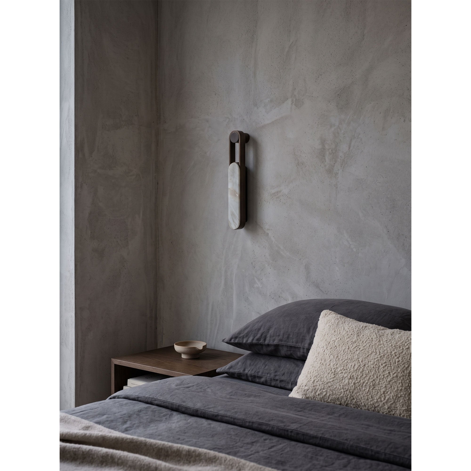 Linear Column Alabaster Vanity Sconce