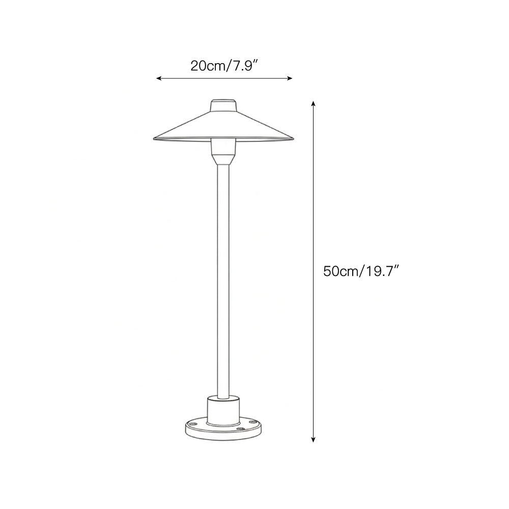 Minimal Cone Patio Lamp