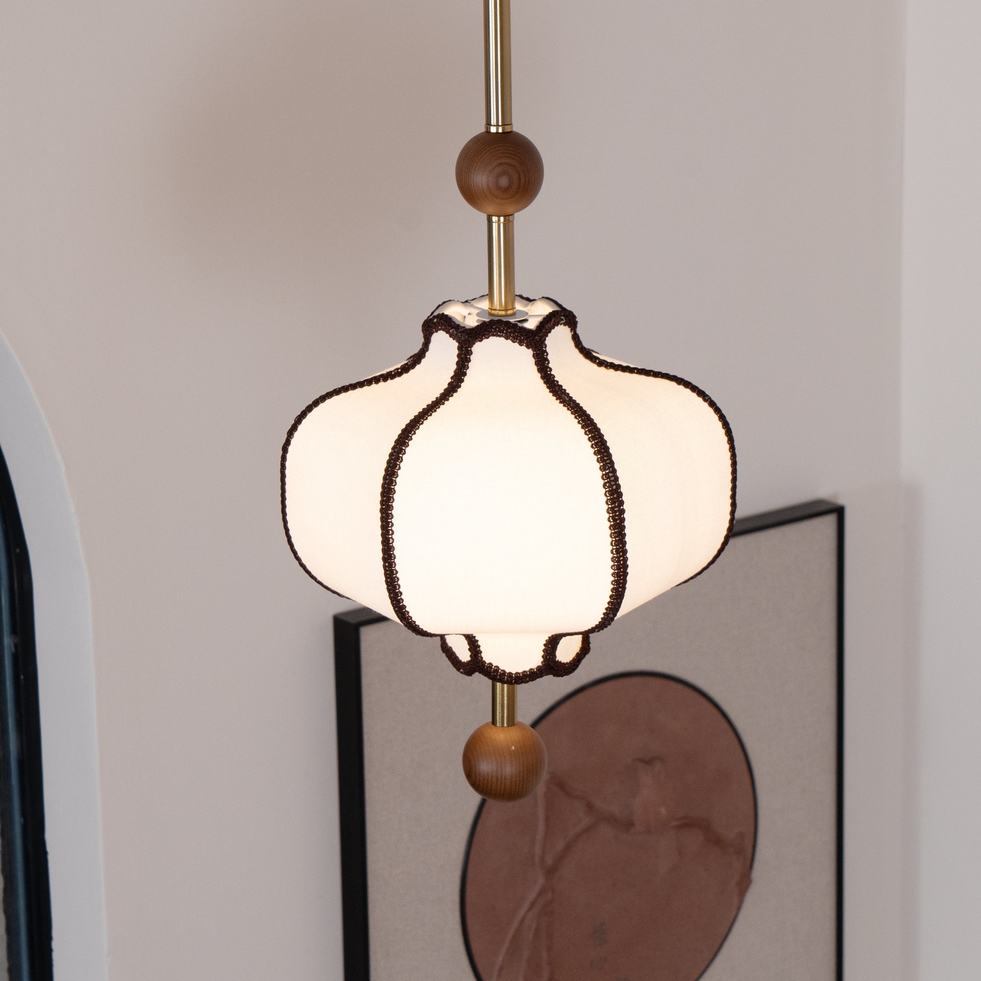 Kyoto Fabric Lantern Pendant
