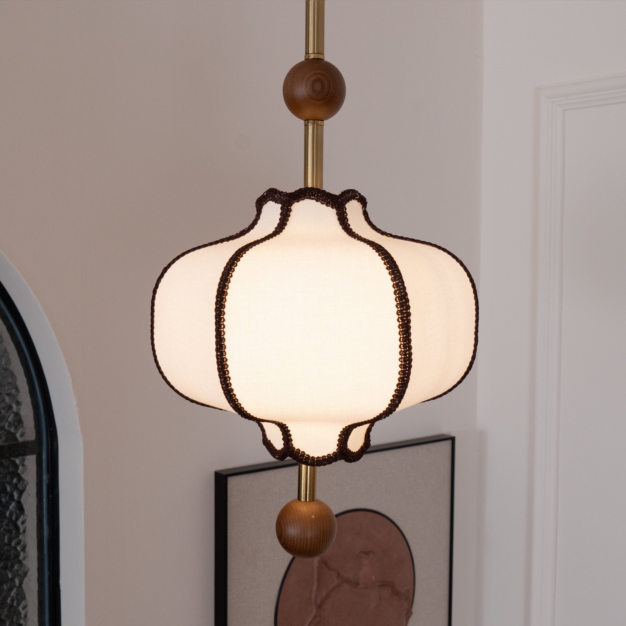 Kyoto Fabric Lantern Pendant