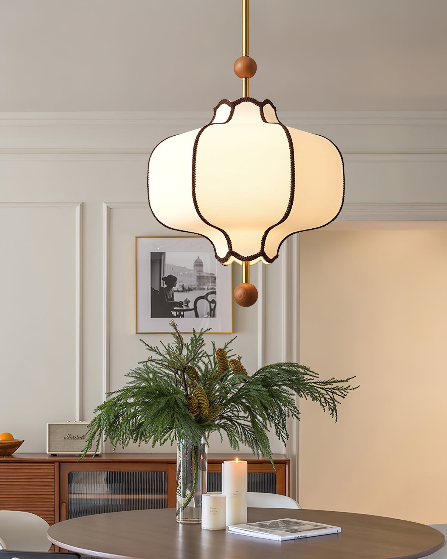 Kyoto Fabric Lantern Pendant