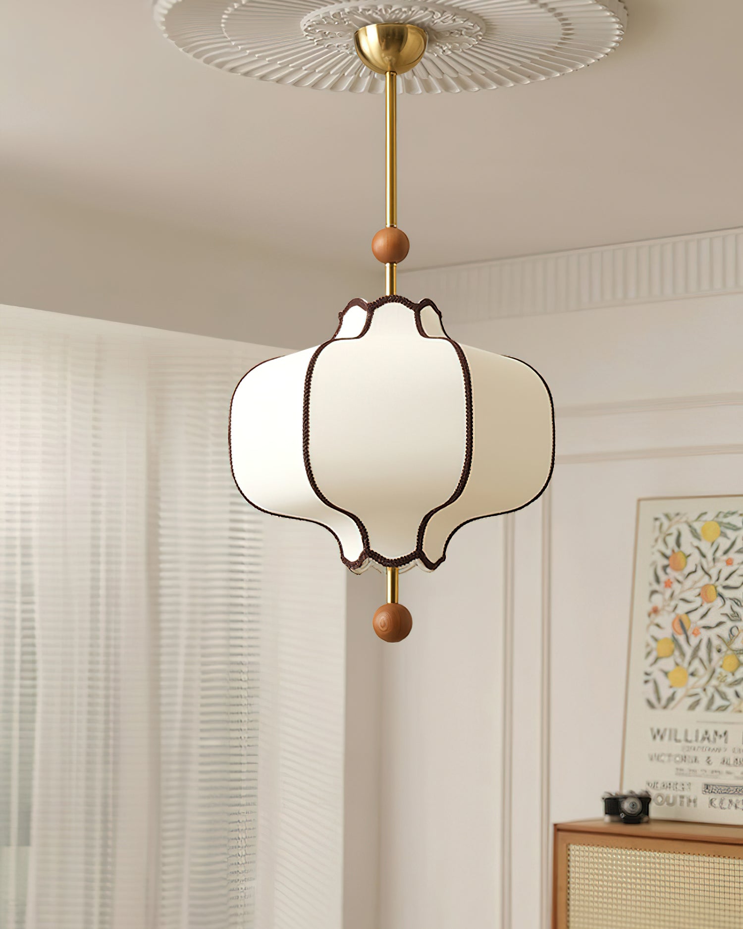 Kyoto Fabric Lantern Pendant