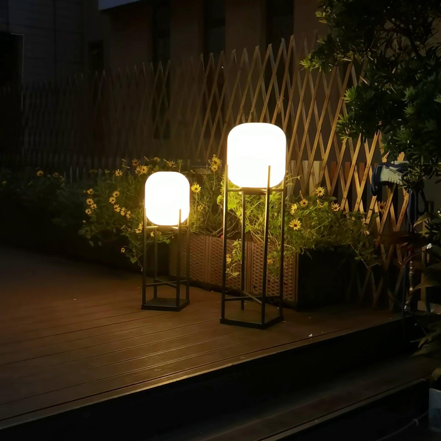 Cordless Solar Patio Floor Lantern