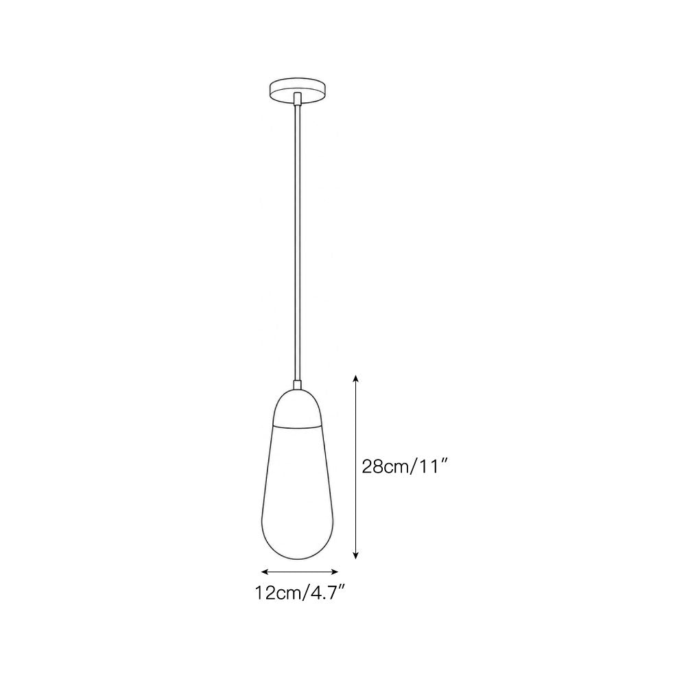 Slim Drop Alabaster Pendant Lamp