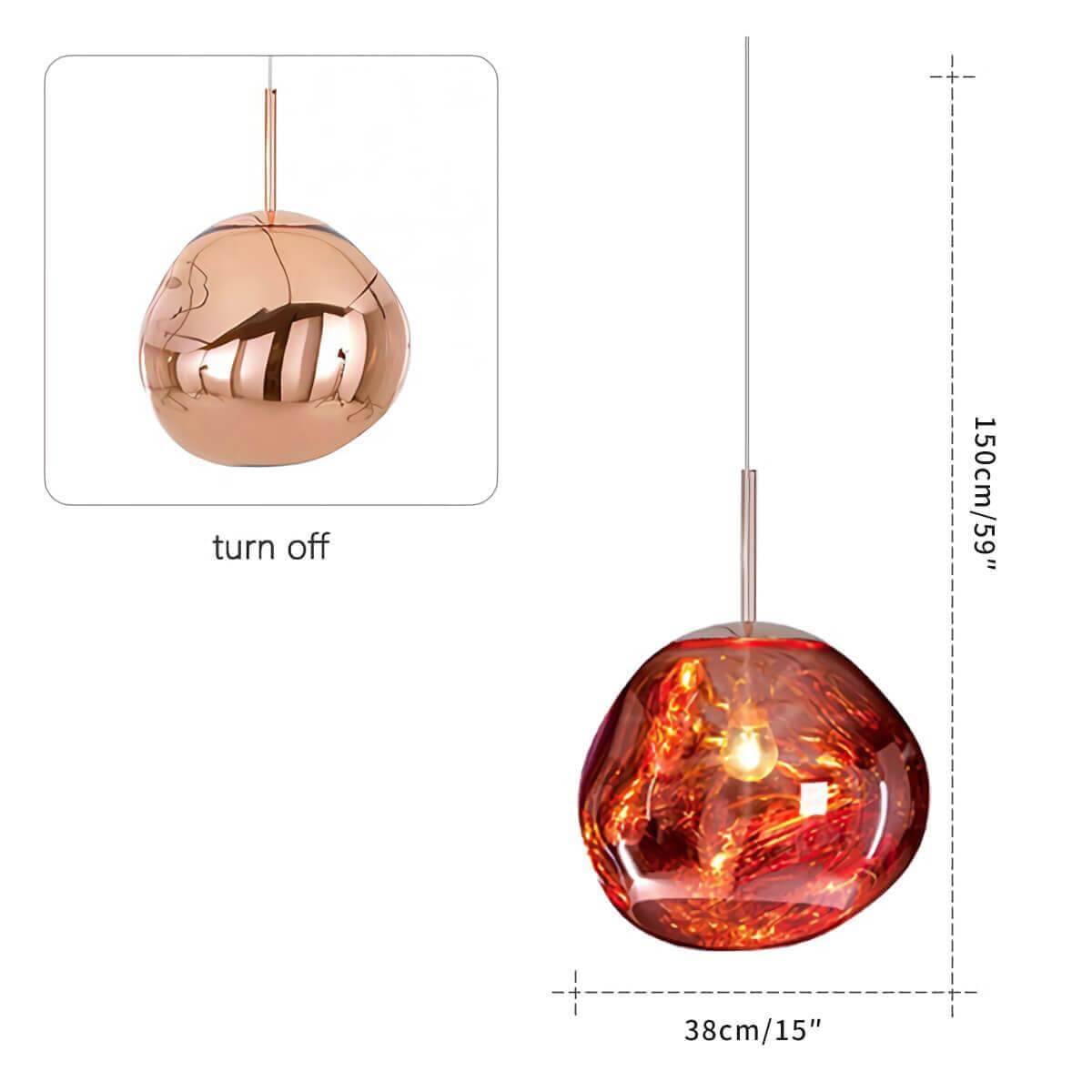 Opal Drop Pendant Light