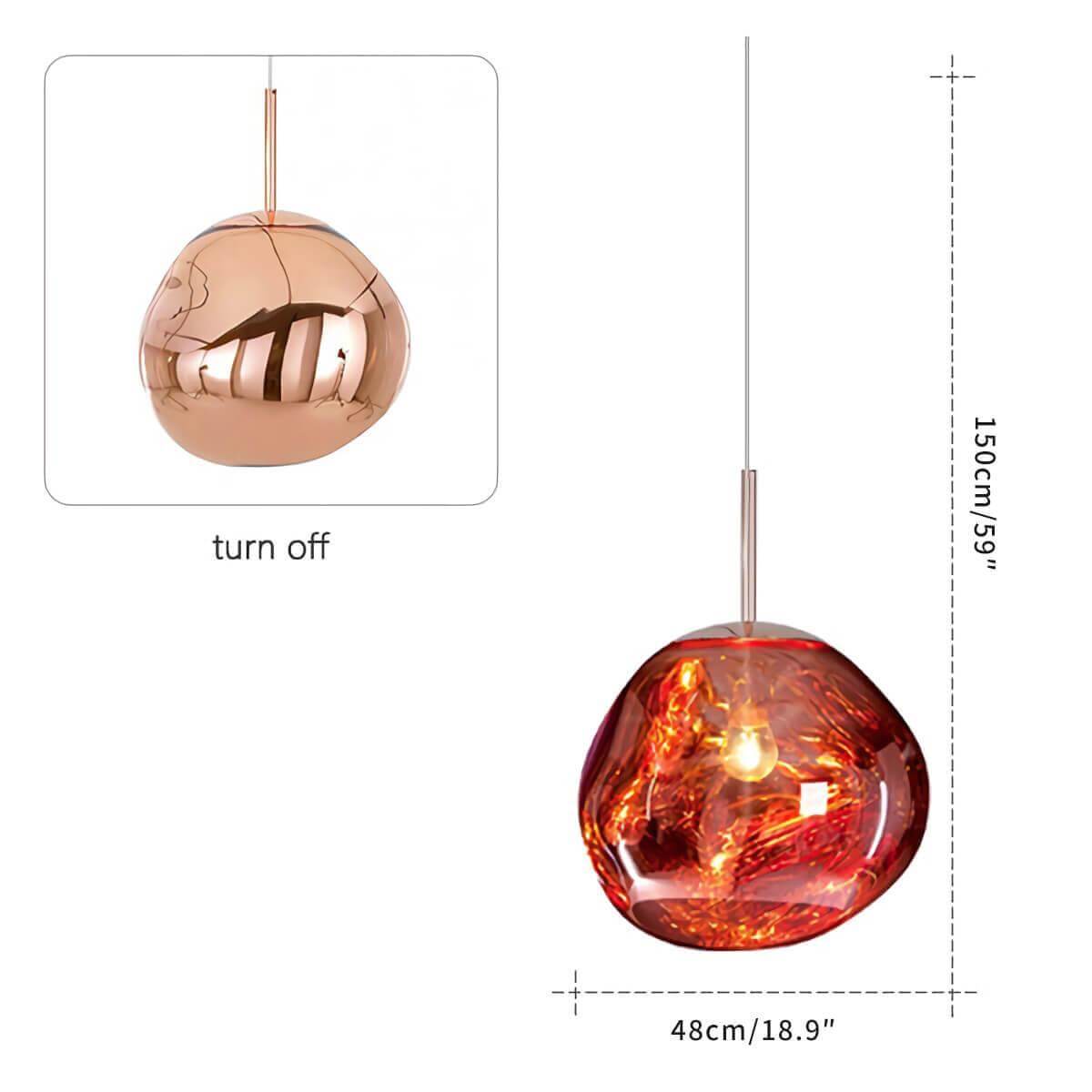 Opal Drop Pendant Light