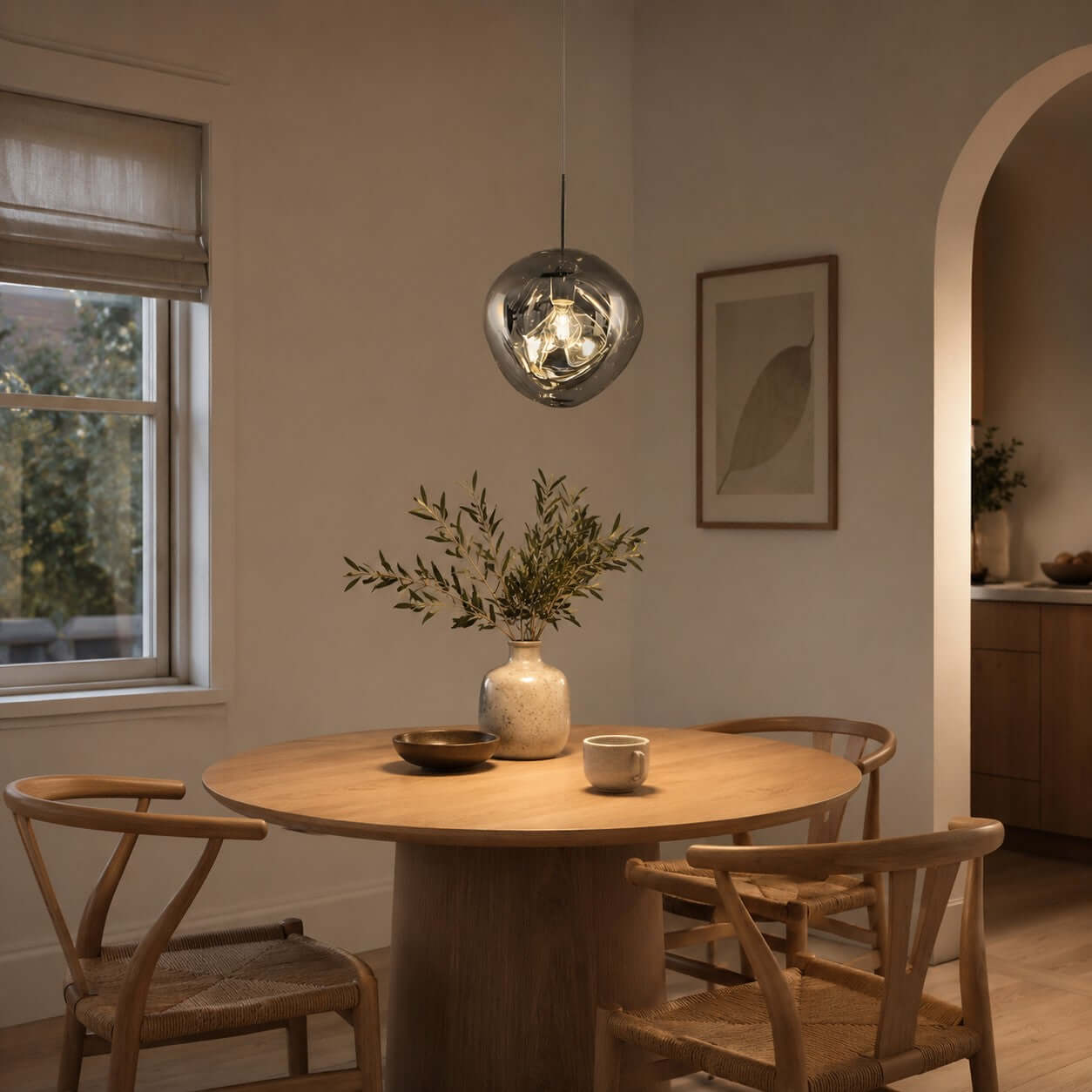 Opal Drop Pendant Light