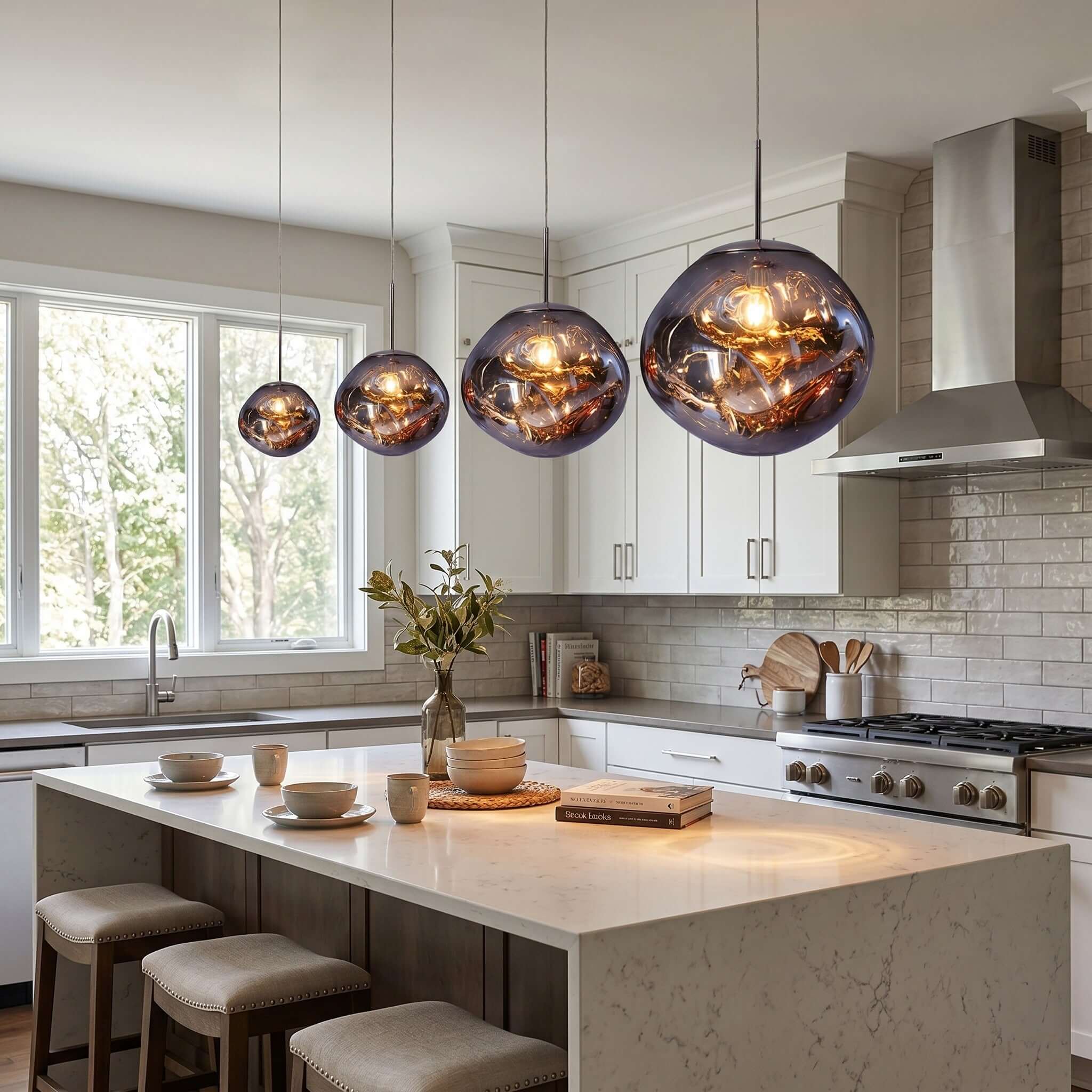 Opal Drop Pendant Light