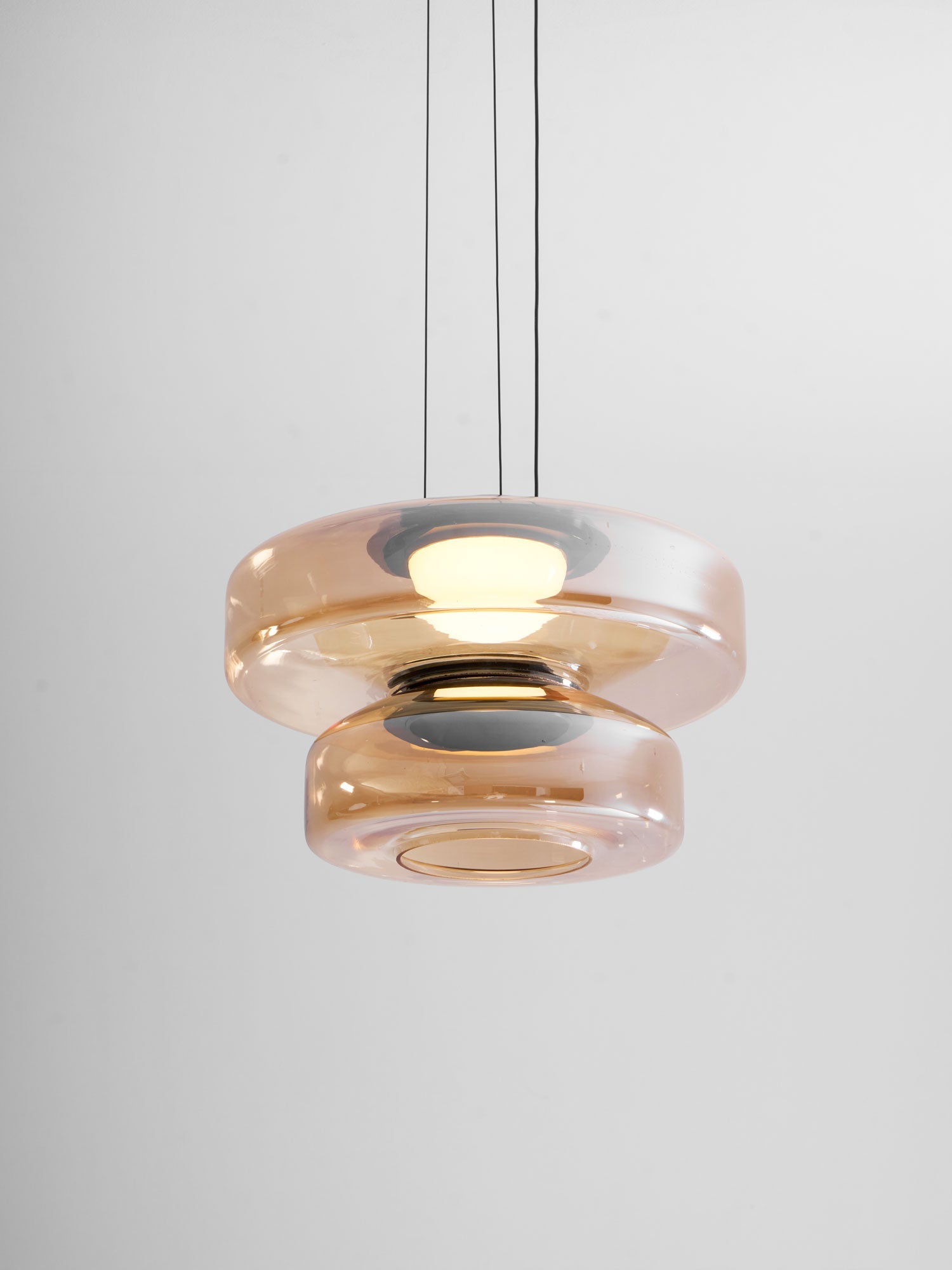 Strata Glass Disc Pendant