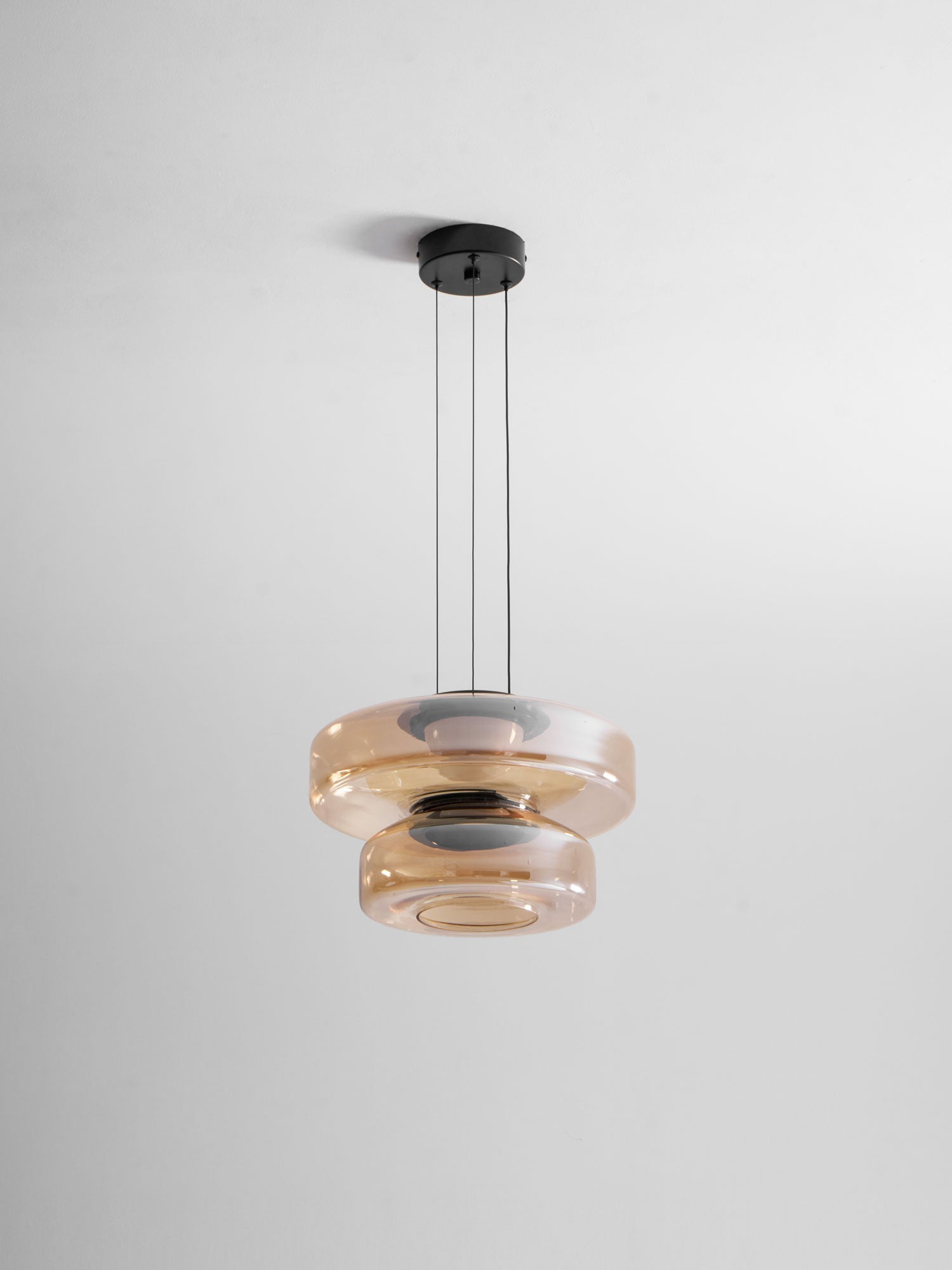 Strata Glass Disc Pendant