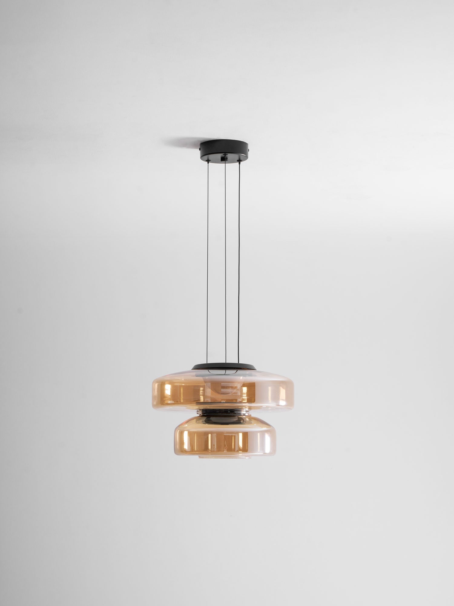 Strata Glass Disc Pendant
