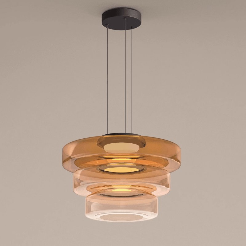 Strata Glass Disc Pendant