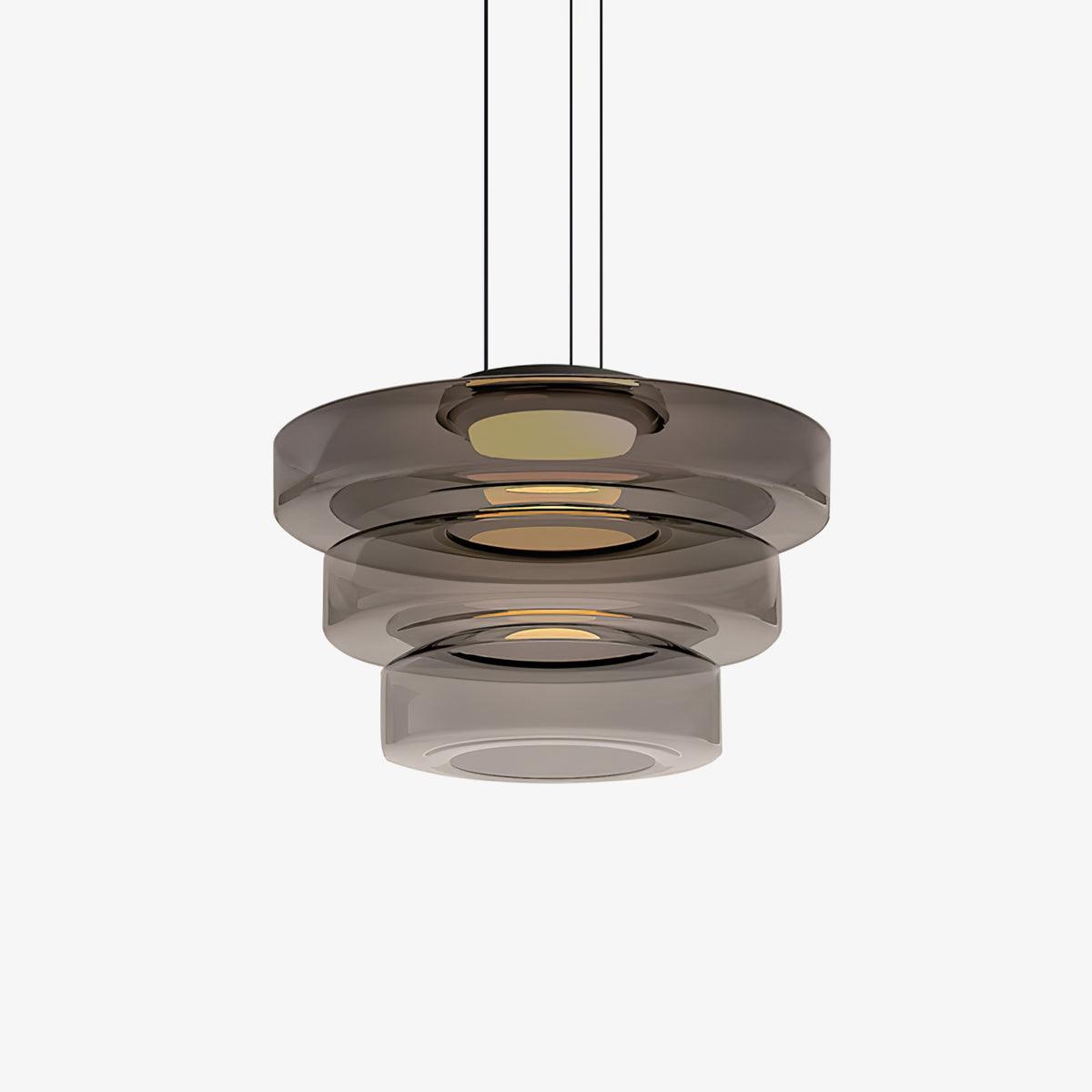 Strata Glass Disc Pendant