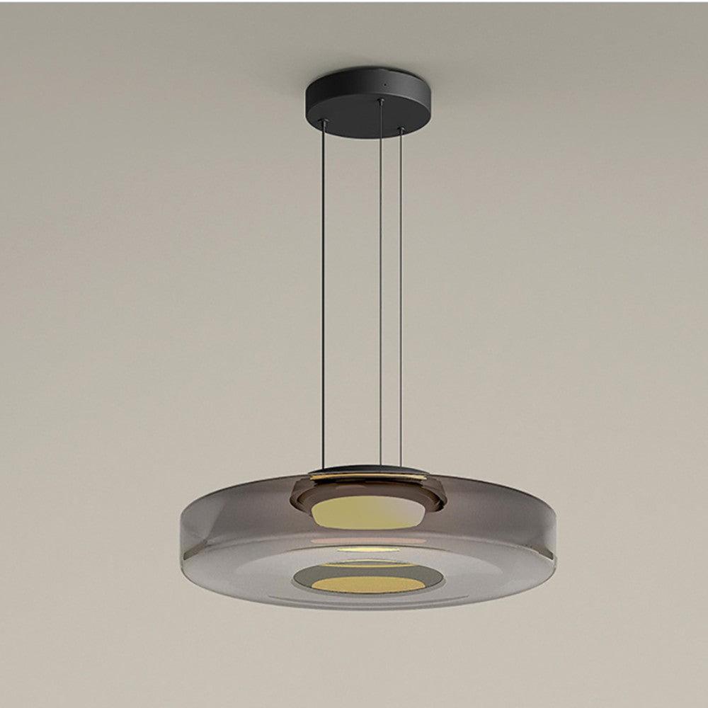 Strata Glass Disc Pendant