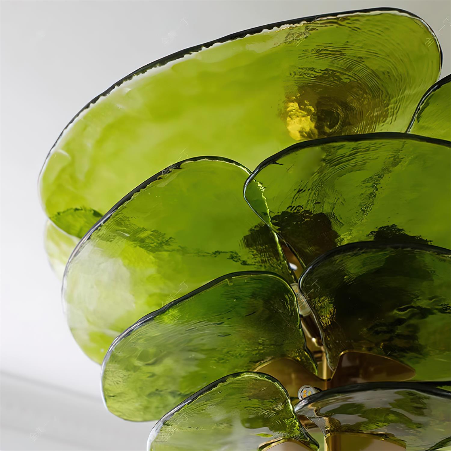 Corolla Tiered Glass Petal Chandelier