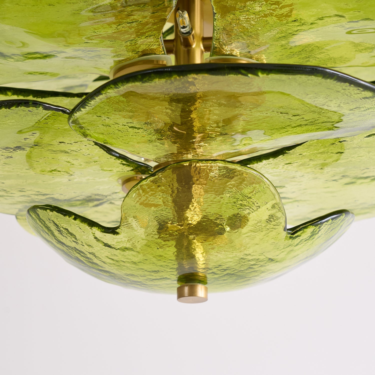 Corolla Tiered Glass Petal Chandelier