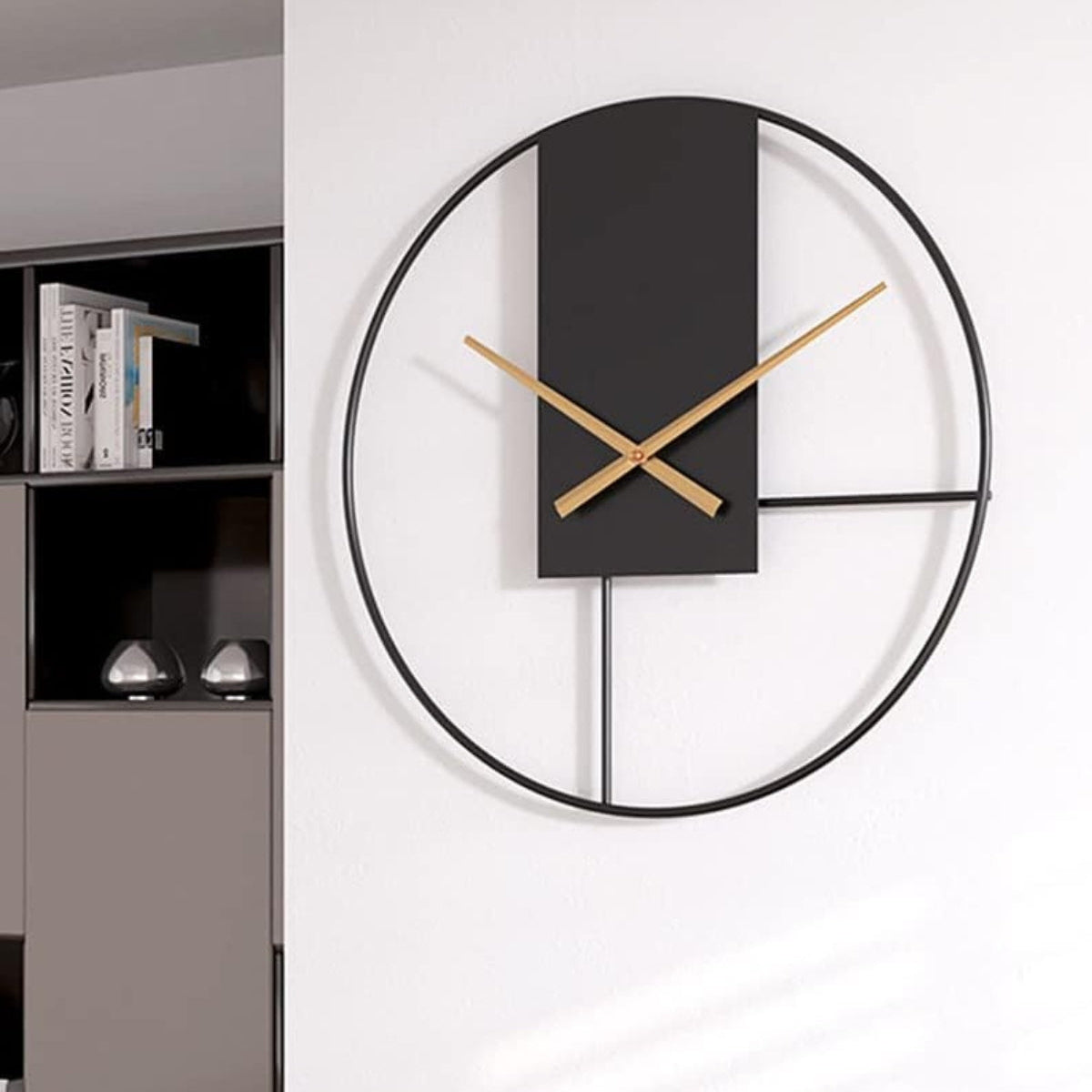 Japandi Black Frame Wall Clock