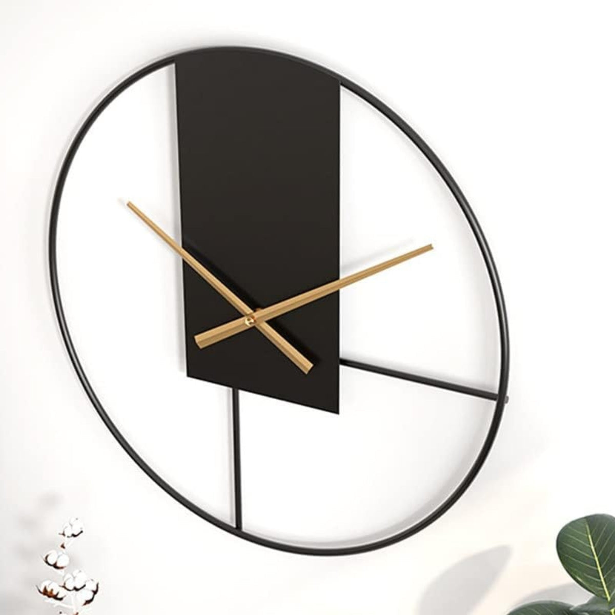 Japandi Black Frame Wall Clock