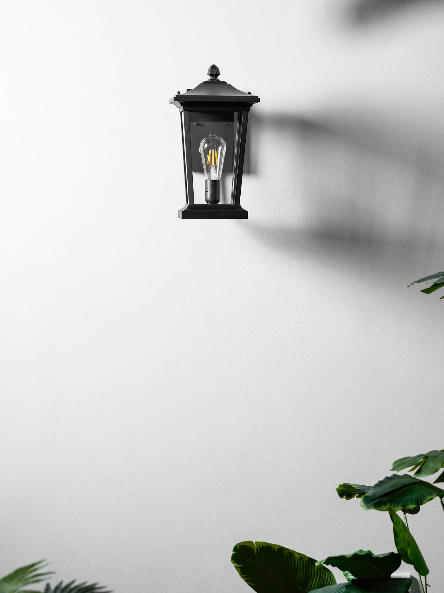 Caged Glass Carriage Lantern